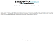 Tablet Screenshot of brandonvickphotography.com